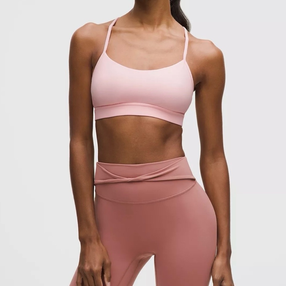 Lululemon Flow Y Bra Nulu Blush Quartz (size 8)